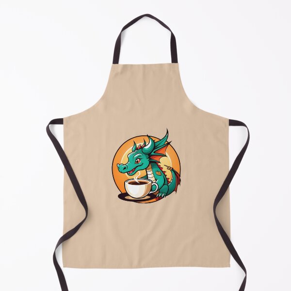 Item preview, Cute Dragon Drinking Coffee designed and sold by Devo07.