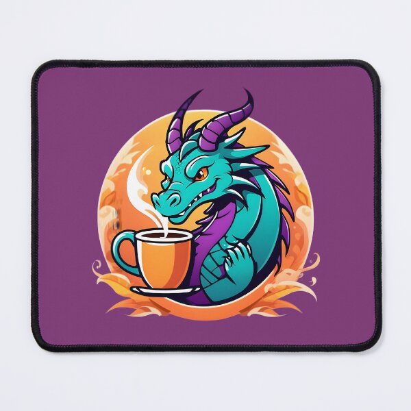 Item preview, Dragon Drinking Hot Coffee designed and sold by Devo07.
