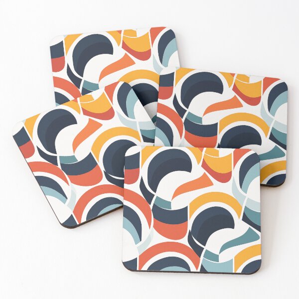 Item preview, Midcentury modern design in bright colors designed and sold by filigreedigital.