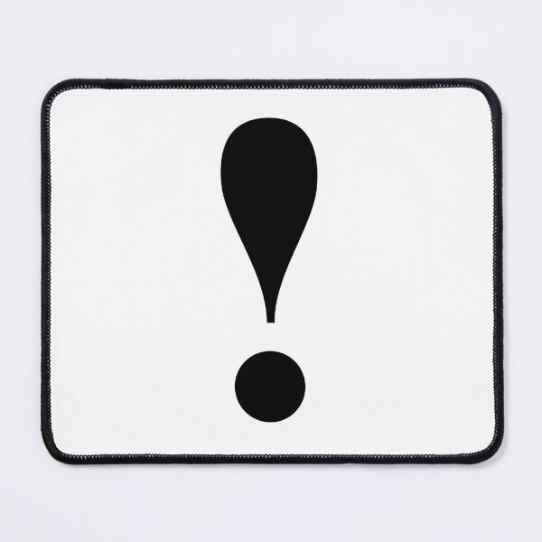 Item preview, Bold Statement: Black Exclamation Mark designed and sold by itsnicestore.