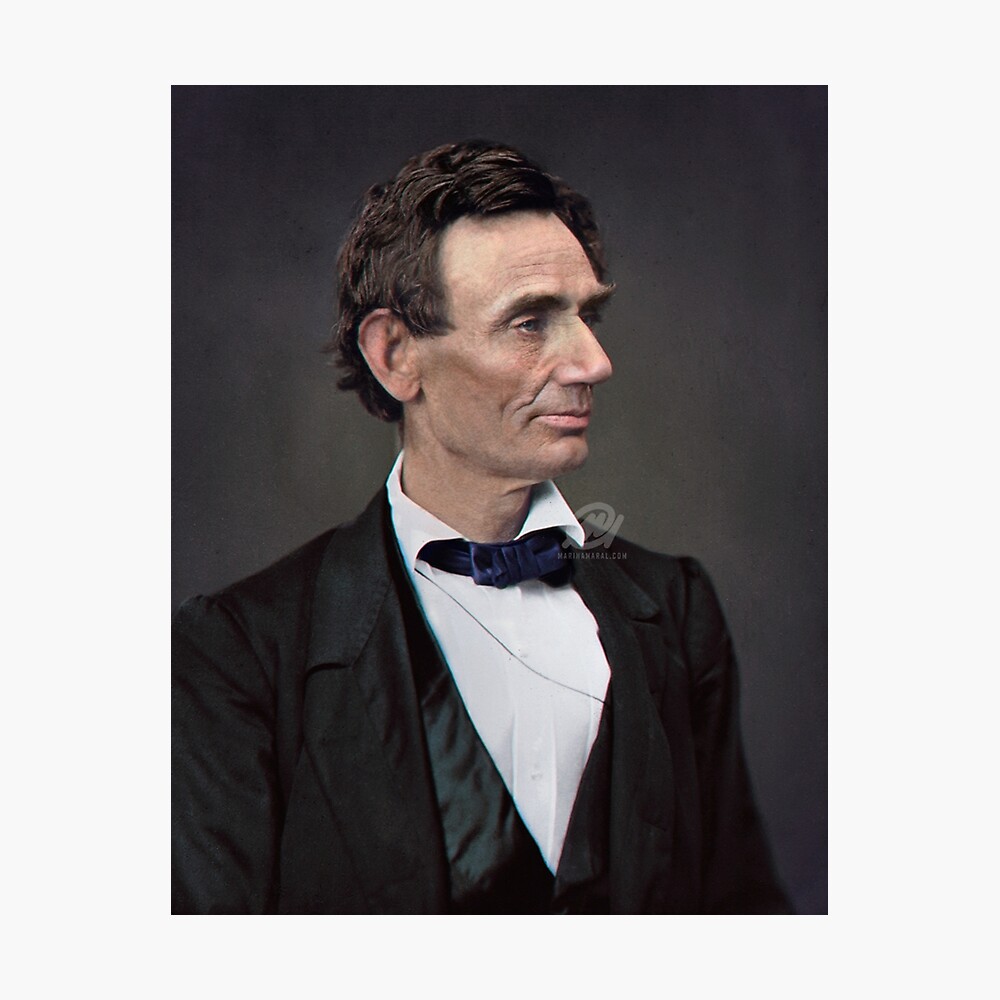 Abraham Lincoln Farbe Poster Von Jimmywatt Redbubble