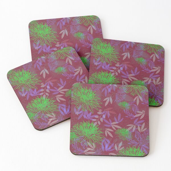 Item preview, Botanical Bliss Big Flowers on Purple designed and sold by ara-designs.