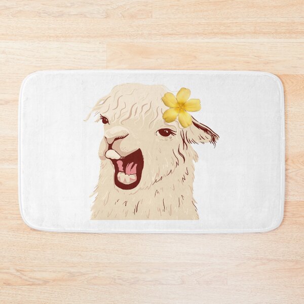 Item preview,  Llama With flower yellow  designed and sold by Stickers  Designer.