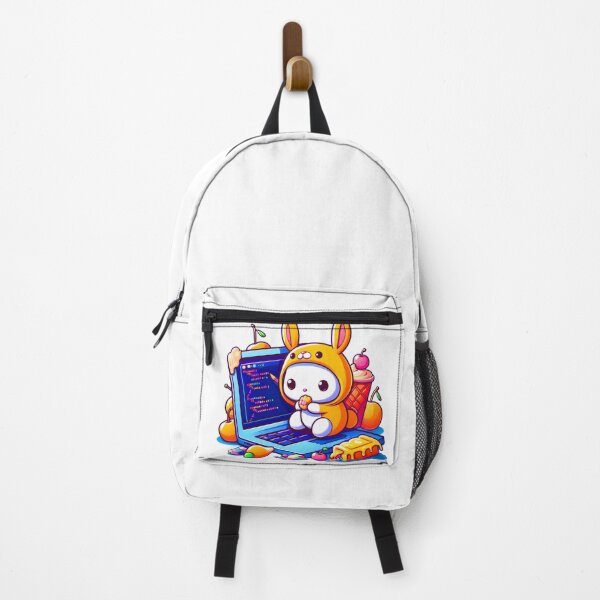 Item preview, Cute Rabbit And Computer designed and sold by risingdigitall.