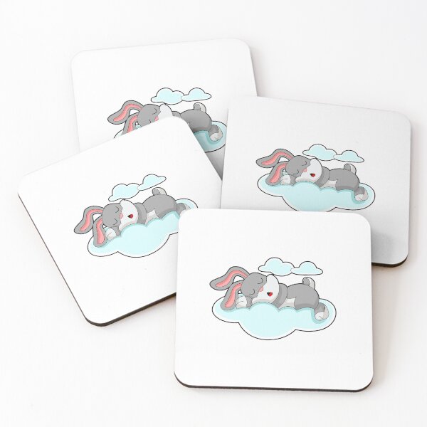Item preview, Rabbit Sleeping Clouds designed and sold by Snabdesign84.