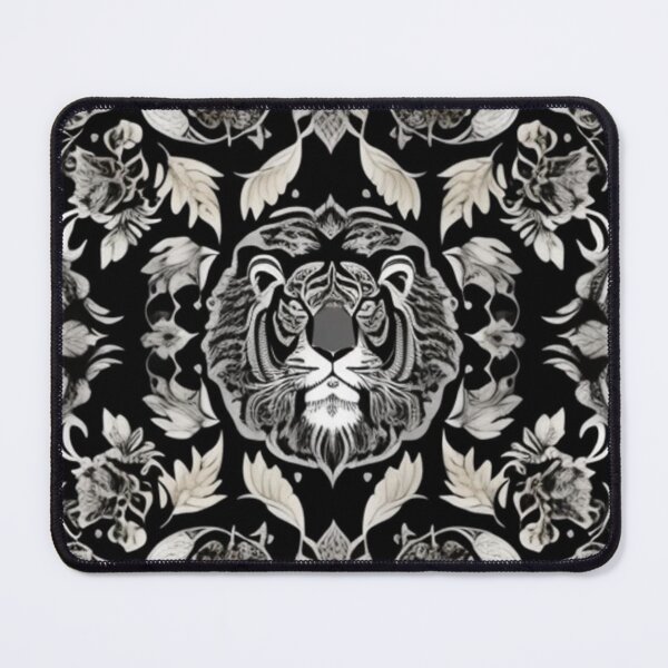 Item preview, Silver and black Persian tiger design designed and sold by Roxburylane.