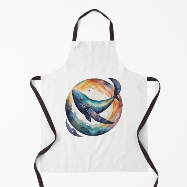 Item preview, Galactic whale in watercolor #8 designed and sold by Qlutique.