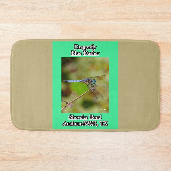 Item preview, Give Someone You Love A Dragonfly Kiss: Blue Dasher~The dragonfly is an important symbol representing change, rebirth, happiness, good luck, and financial gain as well as insight. designed and sold by MoreEZUSA-Here.