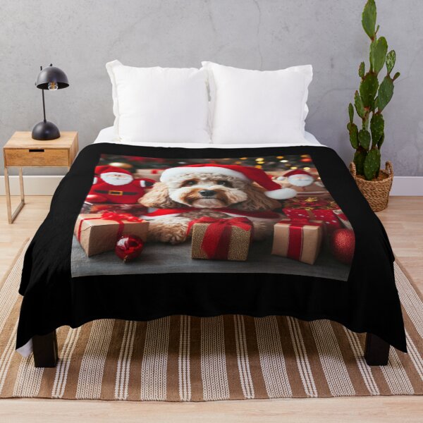 Item preview, Cockapoo Puppy Christmas 2 designed and sold by fatbanana.