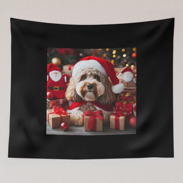 Item preview, Cockapoo Puppy Christmas 2 designed and sold by fatbanana.