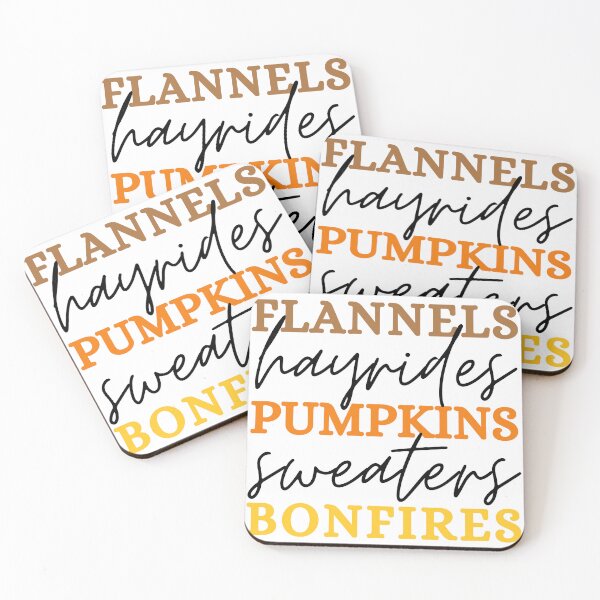 Item preview, Flannels Hayrides Pumpkins Sweaters Bonfires  designed and sold by Wiss2Arts.