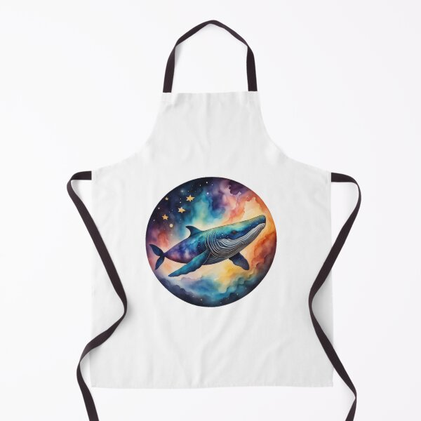 Item preview, Galactic whale in watercolor #9 designed and sold by Qlutique.
