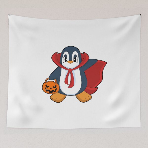 Item preview, Penguin Halloween Pumpkin Cape designed and sold by Snabdesign84.