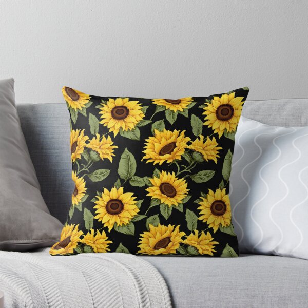 Artikel-Vorschau von Sonnenblumenmuster in Schwarz, designt und verkauft von Pakapaka.