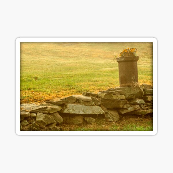 Old Country Flower Sticker