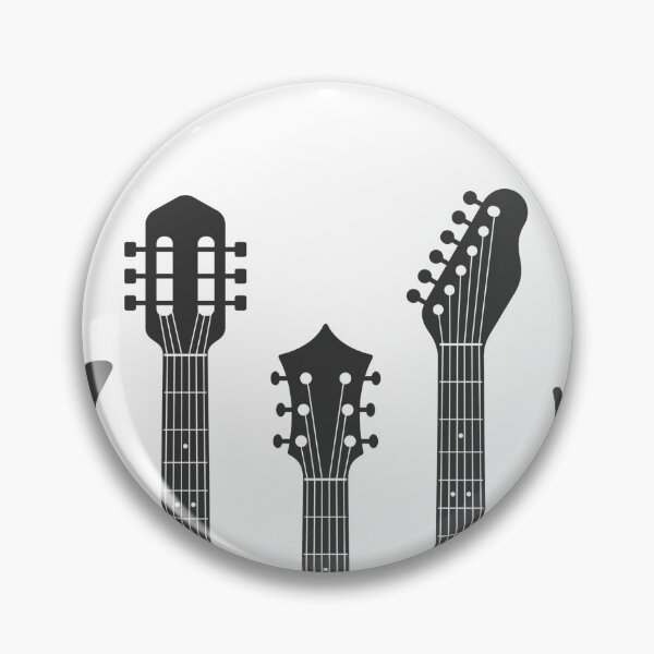 Item preview, BLACK GUITARS White Background Musical Collection designed and sold by LynnieLangArt.