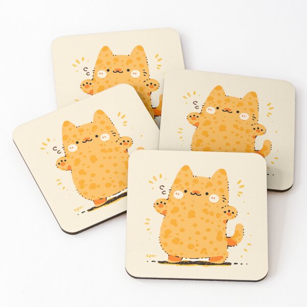 Item preview, Minimalist Fluffy Cat Cute Cartoon Doodle Art  designed and sold by JadesignFang.