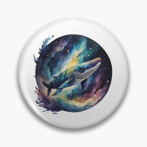 Item preview, Galactic whale in watercolor #10 designed and sold by Qlutique.