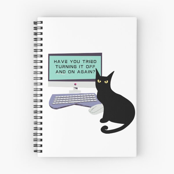 Item preview, Off And On Cat on Computer Design designed and sold by CarefulCreation.