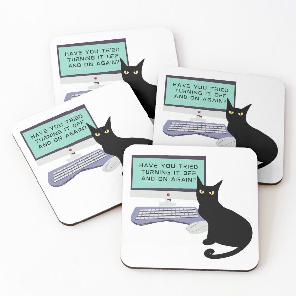 Item preview, Off And On Cat on Computer Design designed and sold by CarefulCreation.