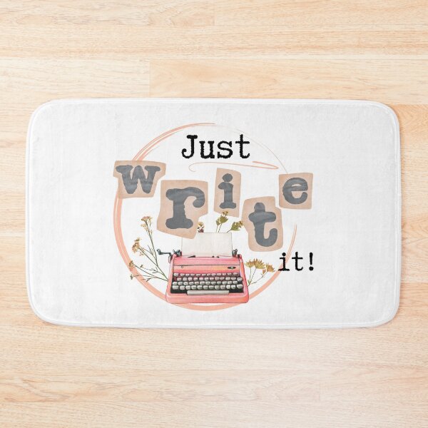 Item preview, Just Write It! | Writer and Author Inspiration designed and sold by WordsToArt.