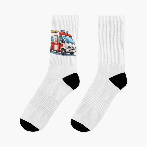 Item preview, Cartoon Style Ambulance Painting Drawing Logo Sticker, wall arts, Art Prints and More designed and sold by Kevin Lou.