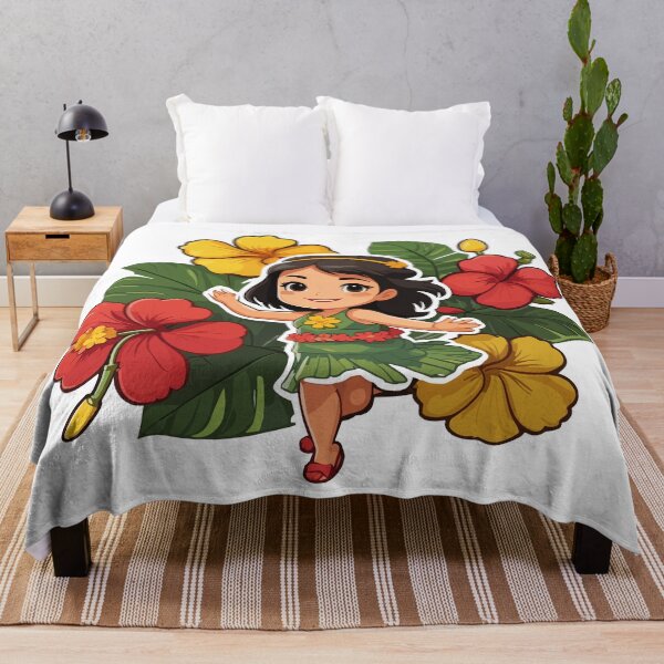 Item preview, Cute Hula Girl in Reggae Colors designed and sold by reggaeartgifts.