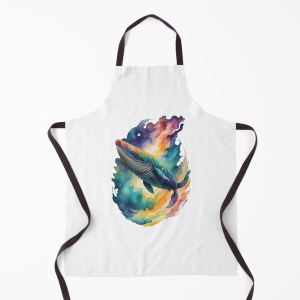Item preview, Galactic Whale in watercolor #11 designed and sold by Qlutique.