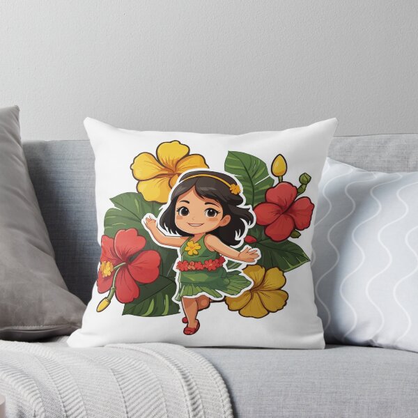 Item preview, Cute Hula Girl in Reggae Colors designed and sold by reggaeartgifts.