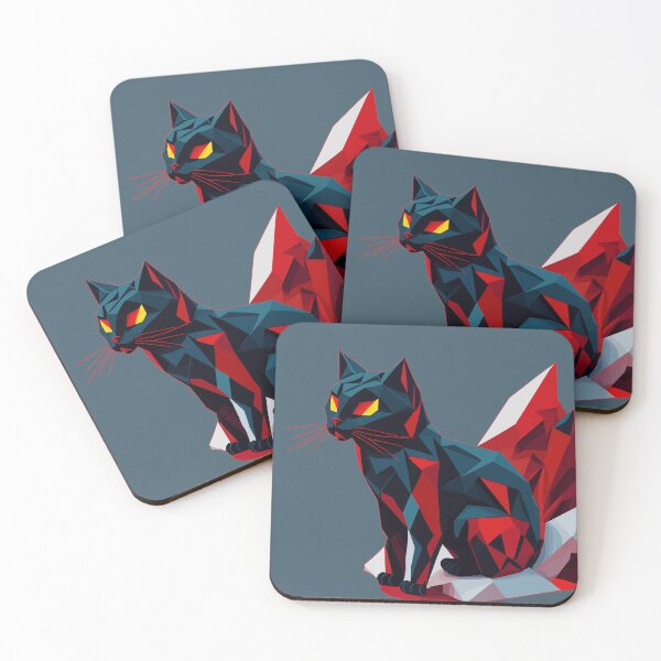 Item preview, Geometric Cat Yellow Eyes designed and sold by FocusChillax.