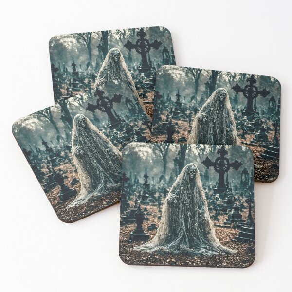 Item preview, Ghost in a cemetery  designed and sold by PhantomPopcorn.