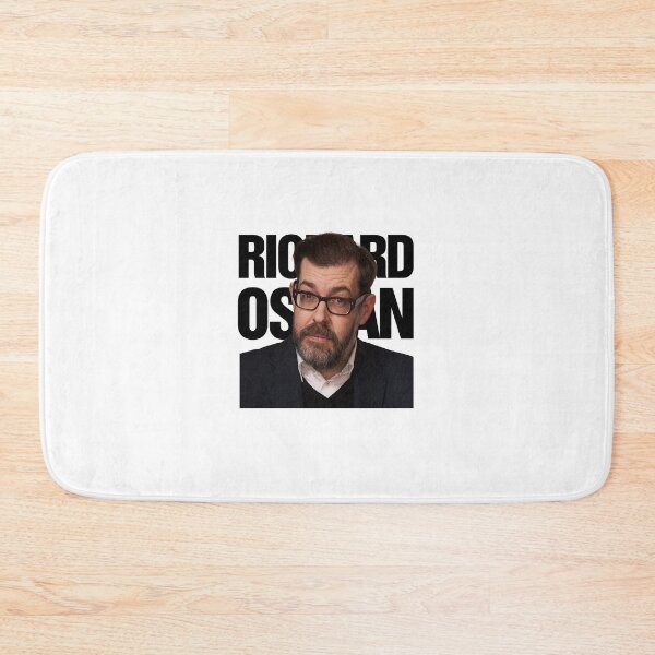 Artikelvorschau, Aufgeklebte Aufkleber mit Richard Osman-Foto entworfen und verkauft von DeSaings.