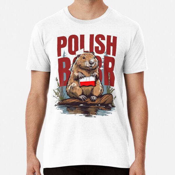 Ku!w@ Bóbr, Beaver, Bober Sticker Premium T-Shirt for Sale by