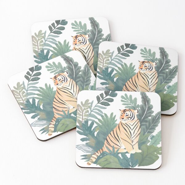Item preview, Sweet Smiling Watercolor Tiger designed and sold by AnimaliaStar.