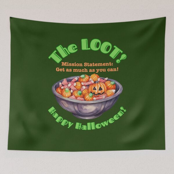 Item preview, Happy Halloween! The LOOT! Trick or Treat Candy designed and sold by HolidaysBlaze Designs For You.