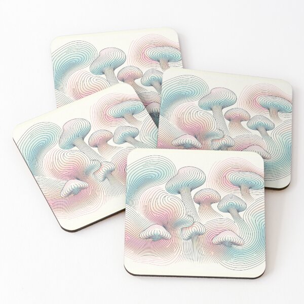 Item preview, Pastel Mushrooms designed and sold by NeatSplash.