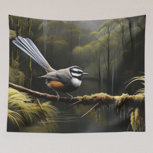 Item preview, Fantail in rainforest designed and sold by TheOosh.