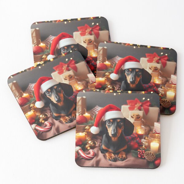 Item preview, Dachshund Christmas 3 designed and sold by fatbanana.