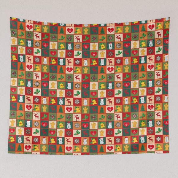 Item preview, Americana Christmas Patchwork designed and sold by mamahellfire31.