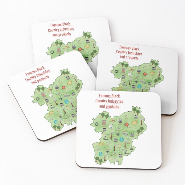 Item preview, Map of Famous Black Country Industries and Products (with title) designed and sold by MadeByGeeClowes.