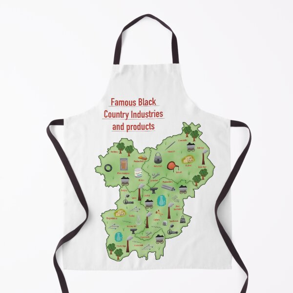 Item preview, Map of Famous Black Country Industries and Products (with title) designed and sold by MadeByGeeClowes.