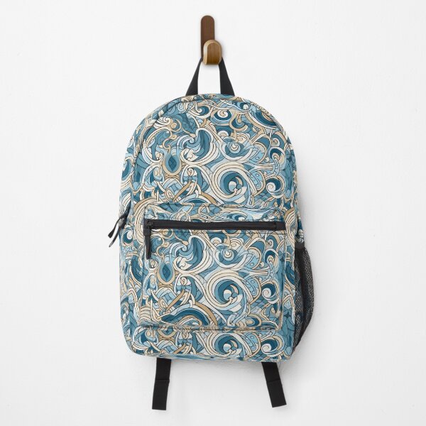 Item preview, Complicated Pattern - Blue and Gold designed and sold by Ol' Willer.
