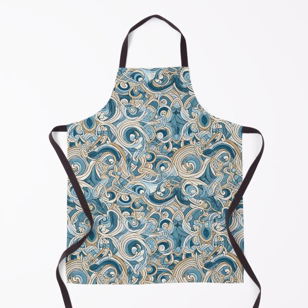 Item preview, Complicated Pattern - Blue and Gold designed and sold by Ol' Willer.