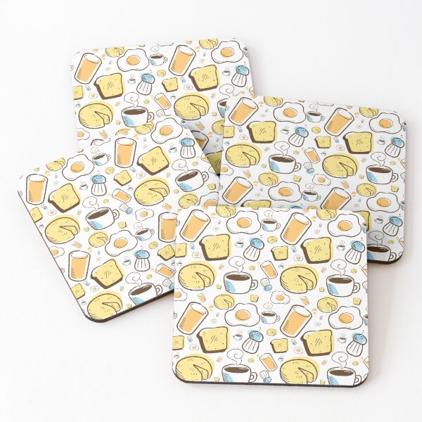 Item preview, Breakfast Pattern | White Background designed and sold by Oliveirallan.