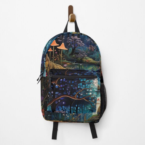 Item preview, Stained Glass Moon Over Forest Glen designed and sold by Matt's Artificial Nature.