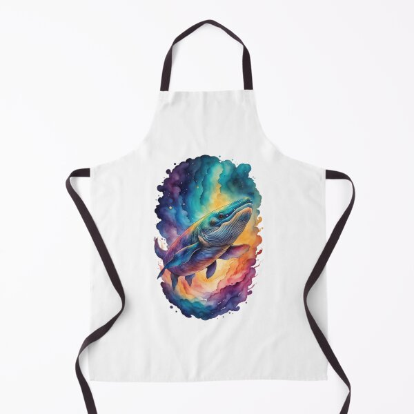 Item preview, Galactic Whale in watercolor #12 designed and sold by Qlutique.