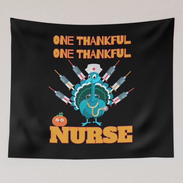 Item preview, Thankful pumpkin Turkey Nurse Cute Thanksgiving  designed and sold by Zikozaki.