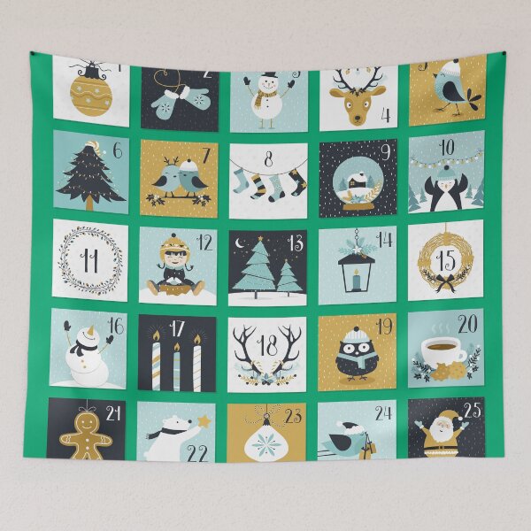 Item preview, Advent Calendar, Christmas Patchwork Design designed and sold by mamahellfire31.