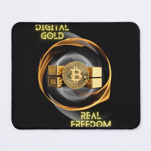 Item preview, White digital gold Bitcoin designed and sold by WhatYouNeedNow.