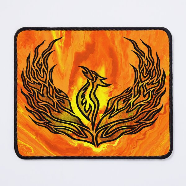 Item preview, Phoenix Flame - Acrylic Pour designed and sold by HandmadeHill.